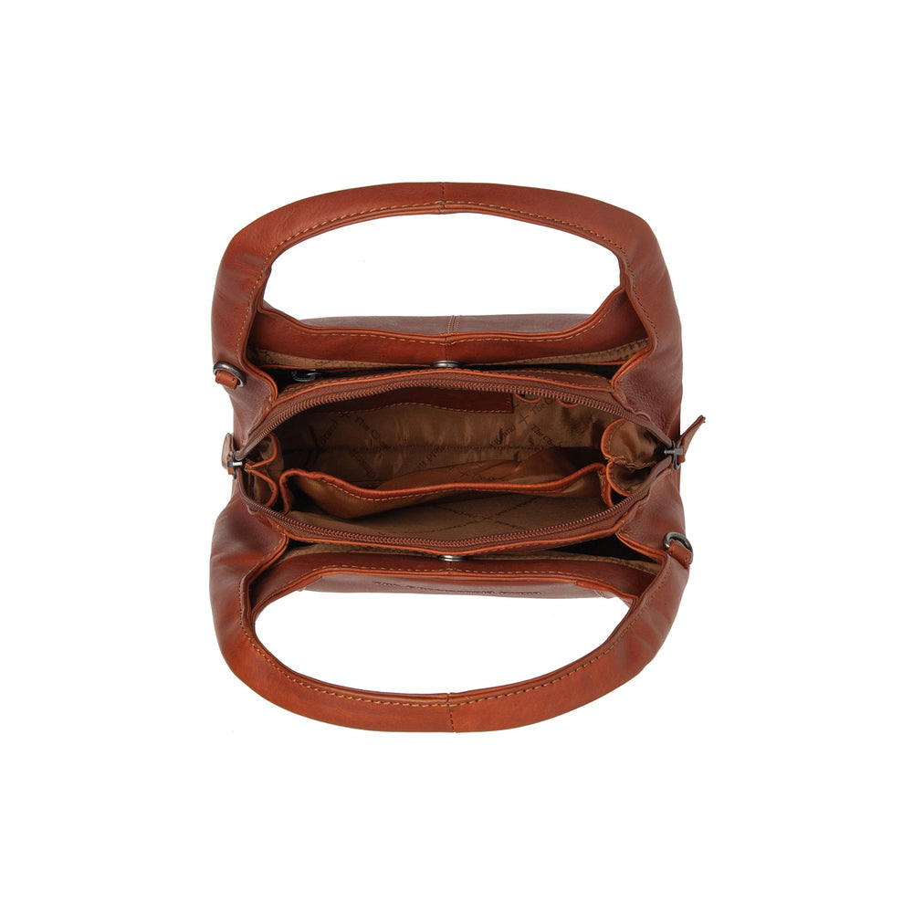 Sac à Main en Cuir Cognac Lunera