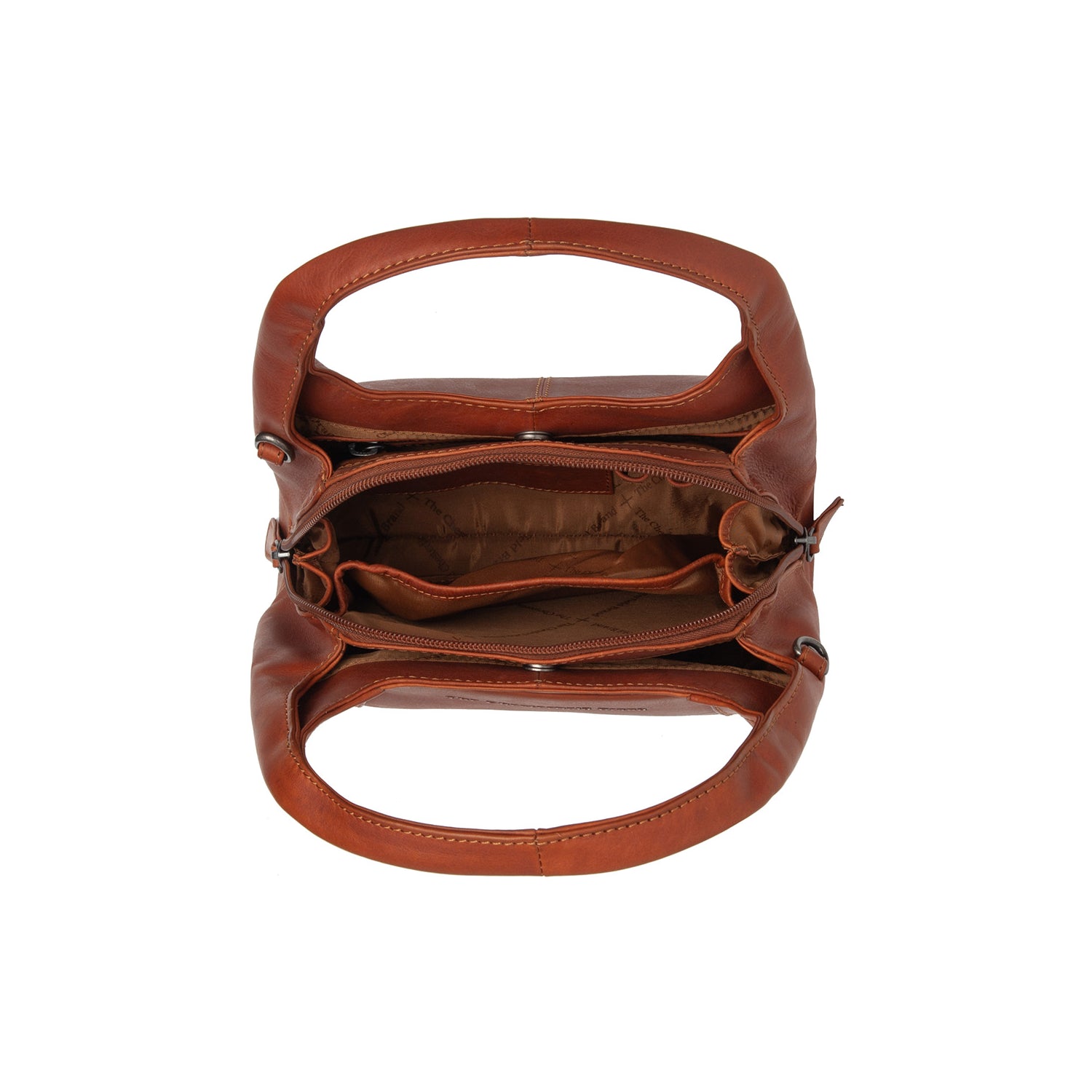 Leather Shoulder Bag Cognac Lunera
