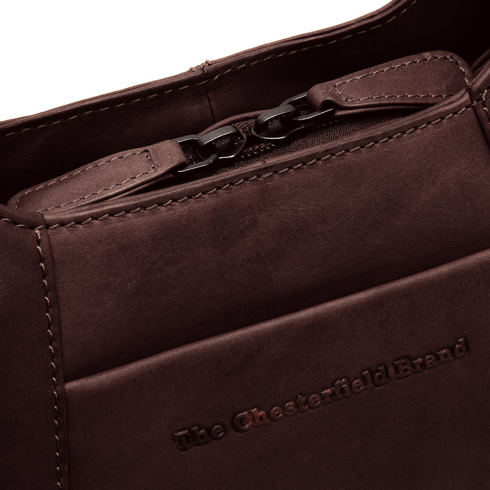Leder Handtasche Braun Lunera