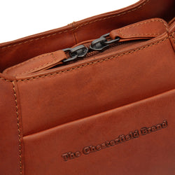 Leather Shoulder Bag Cognac Lunera