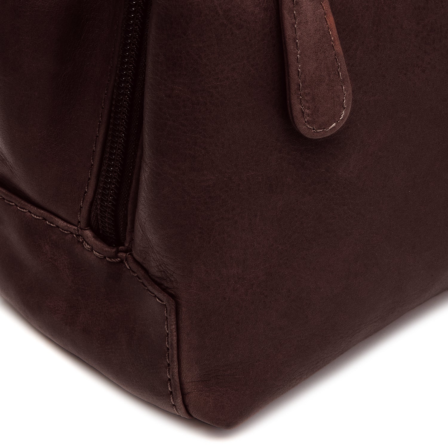 Leren Shoulder Bag Bruin Lunera