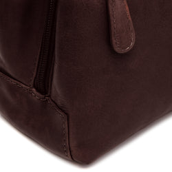 Leather Shoulder Bag Brown Lunera