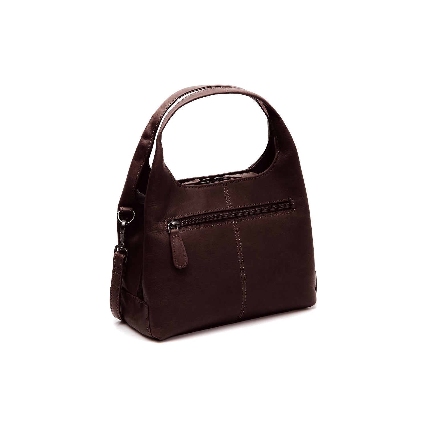 Leren Shoulder Bag Bruin Lunera