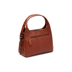 Leather Shoulder Bag Cognac Lunera