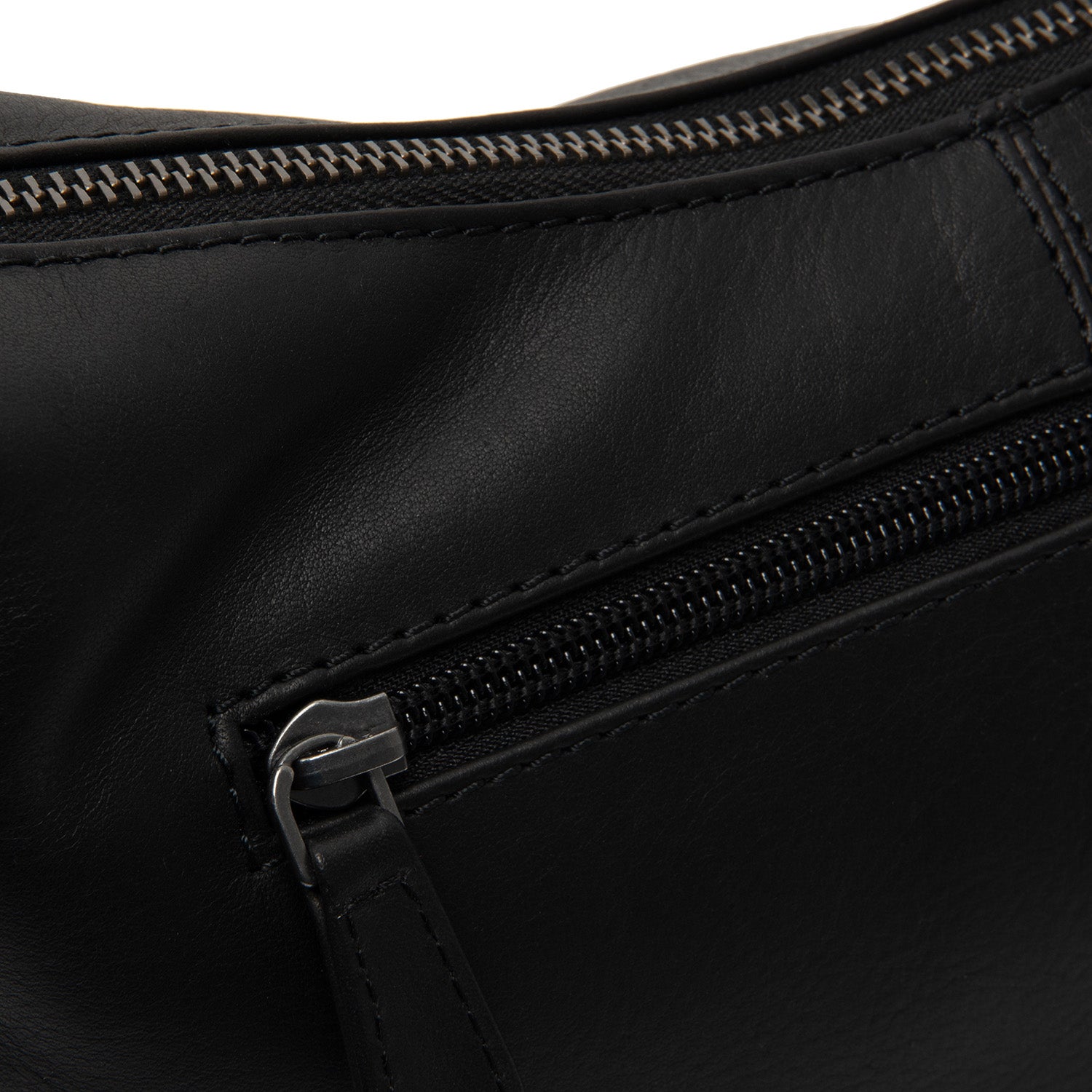 Leather Shoulder Bag Black Skara