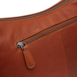 Leather Shoulder Bag Cognac Skara