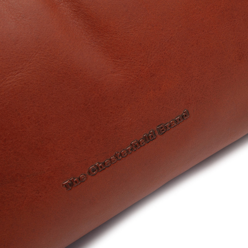 Sac Porté Épaule en Cuir Cognac Skara