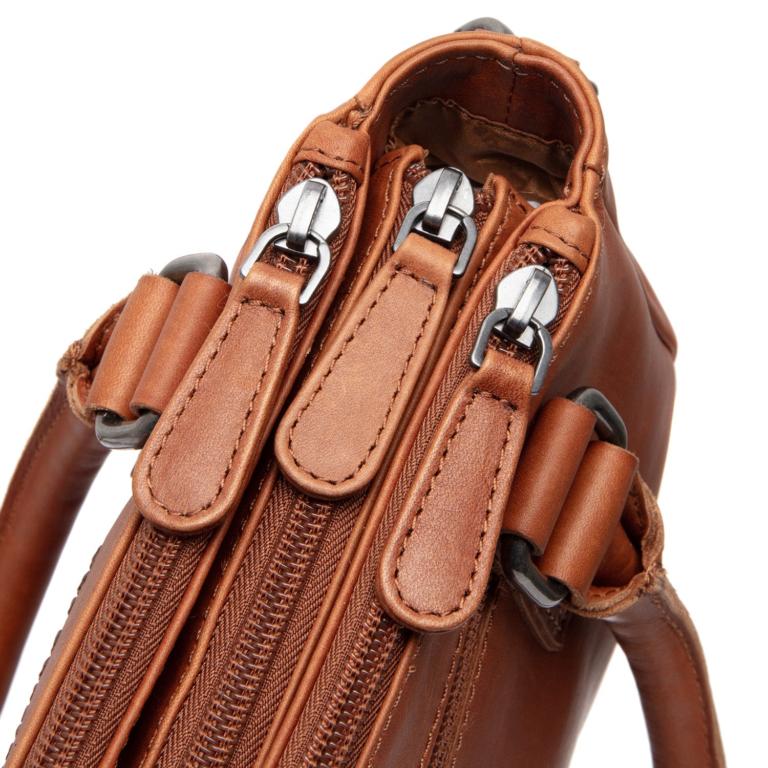 Leather Shoulder Bag Cognac Fenja