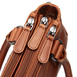 Leather Shoulder Bag Cognac Fenja