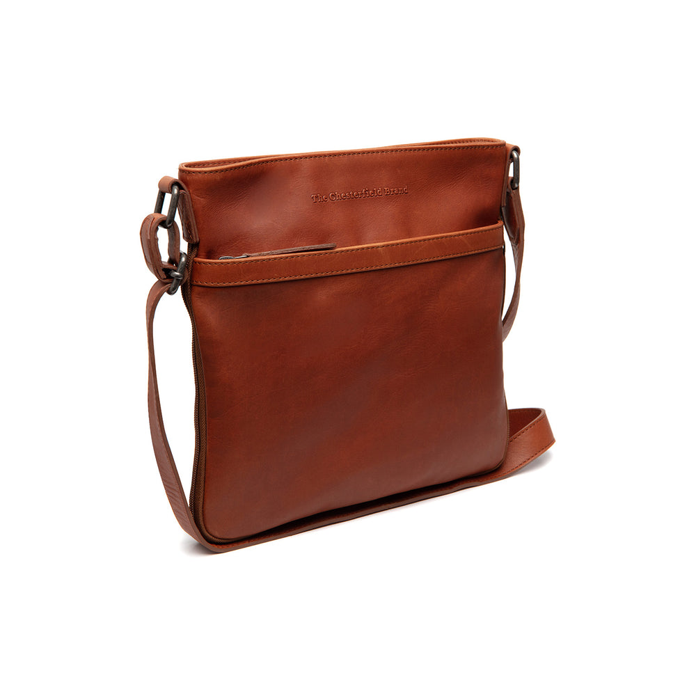 Leder Umhängetasche Cognac Mirea