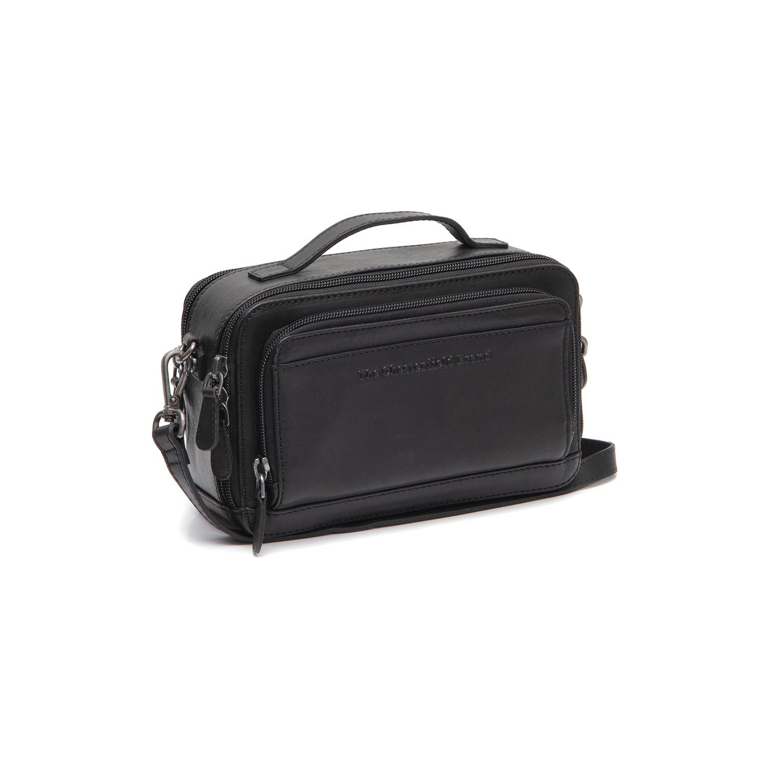 Leather Shoulder Bag Black Rovon