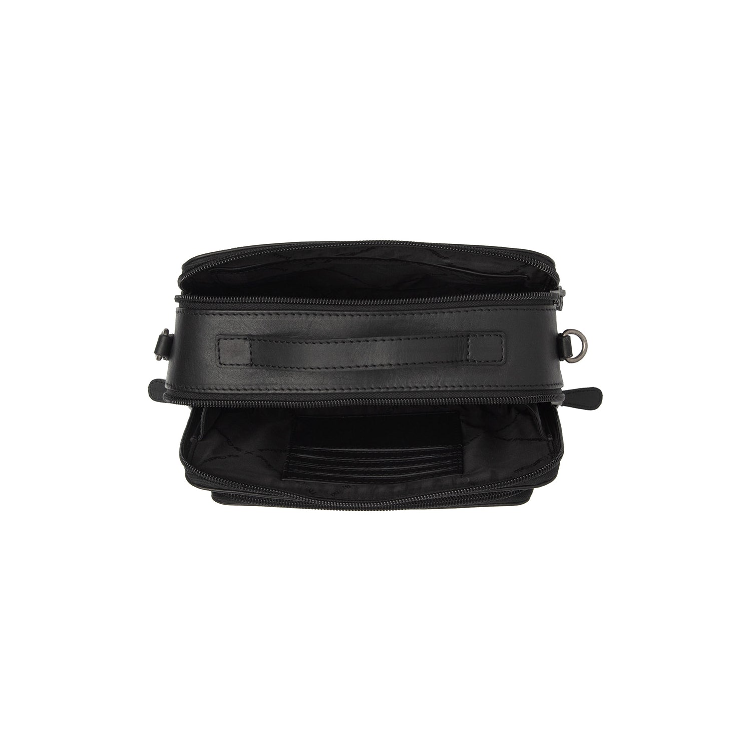 Leather Shoulder Bag Black Rovon