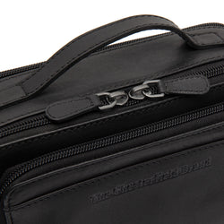 Leather Shoulder Bag Black Rovon