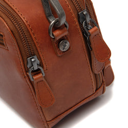 Leather Shoulder Bag Cognac Rovon