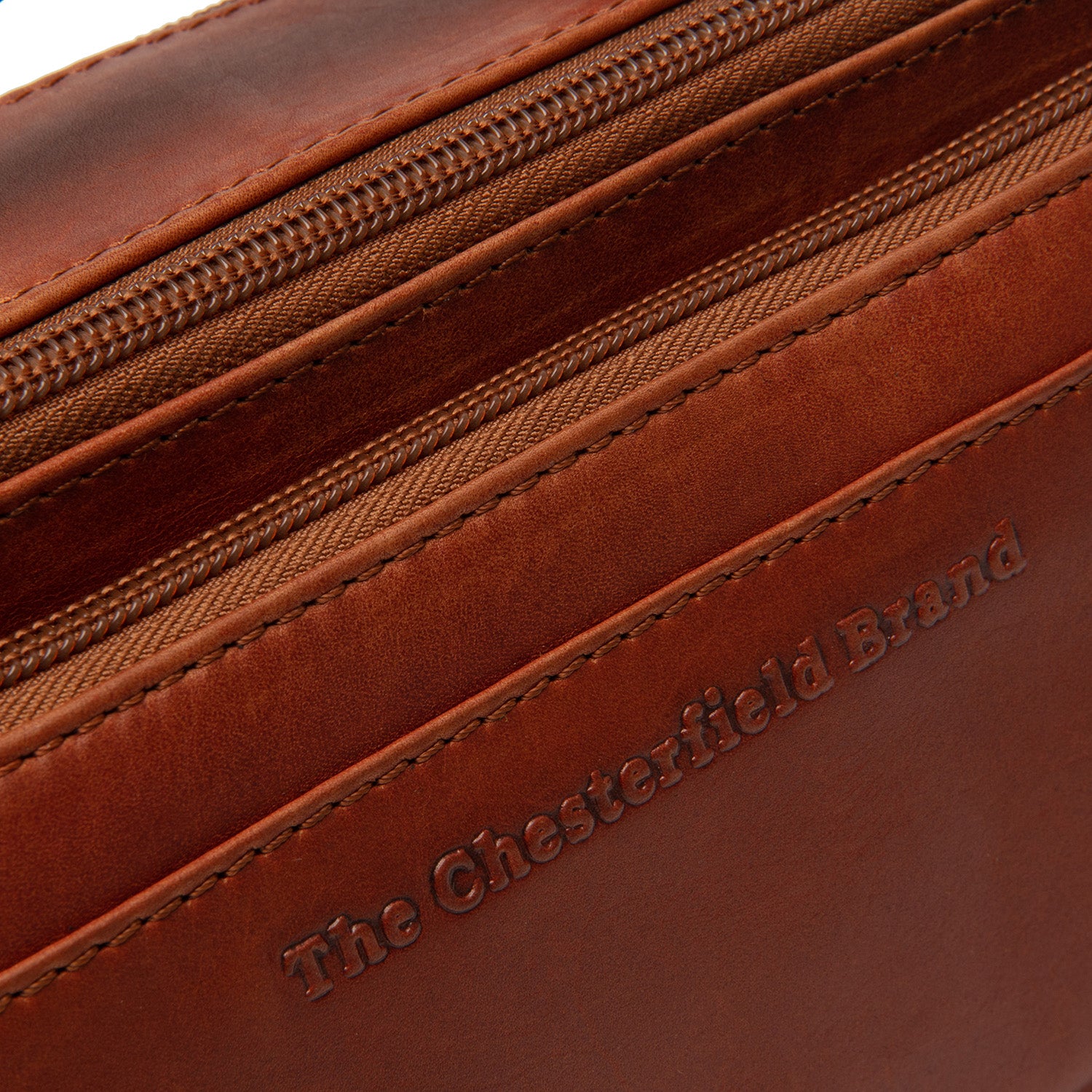 Leather Shoulder Bag Cognac Rovon