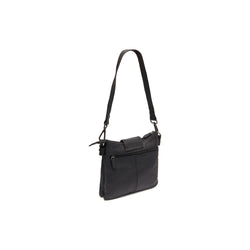 Leather Shoulder Bag Black Calora