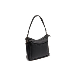 Leather Shoulder Bag Black Tivra