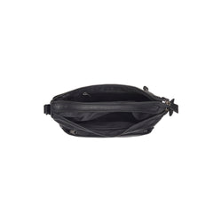 Leather Shoulder Bag Black Tivra