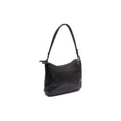 Leather Shoulder Bag Black Tivra