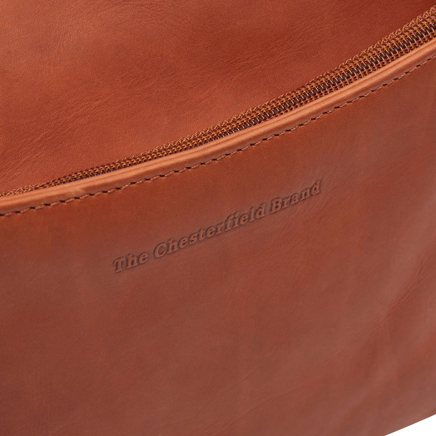Leather Shoulder Bag Cognac Tivra