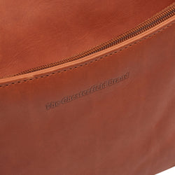 Leather Shoulder Bag Cognac Tivra