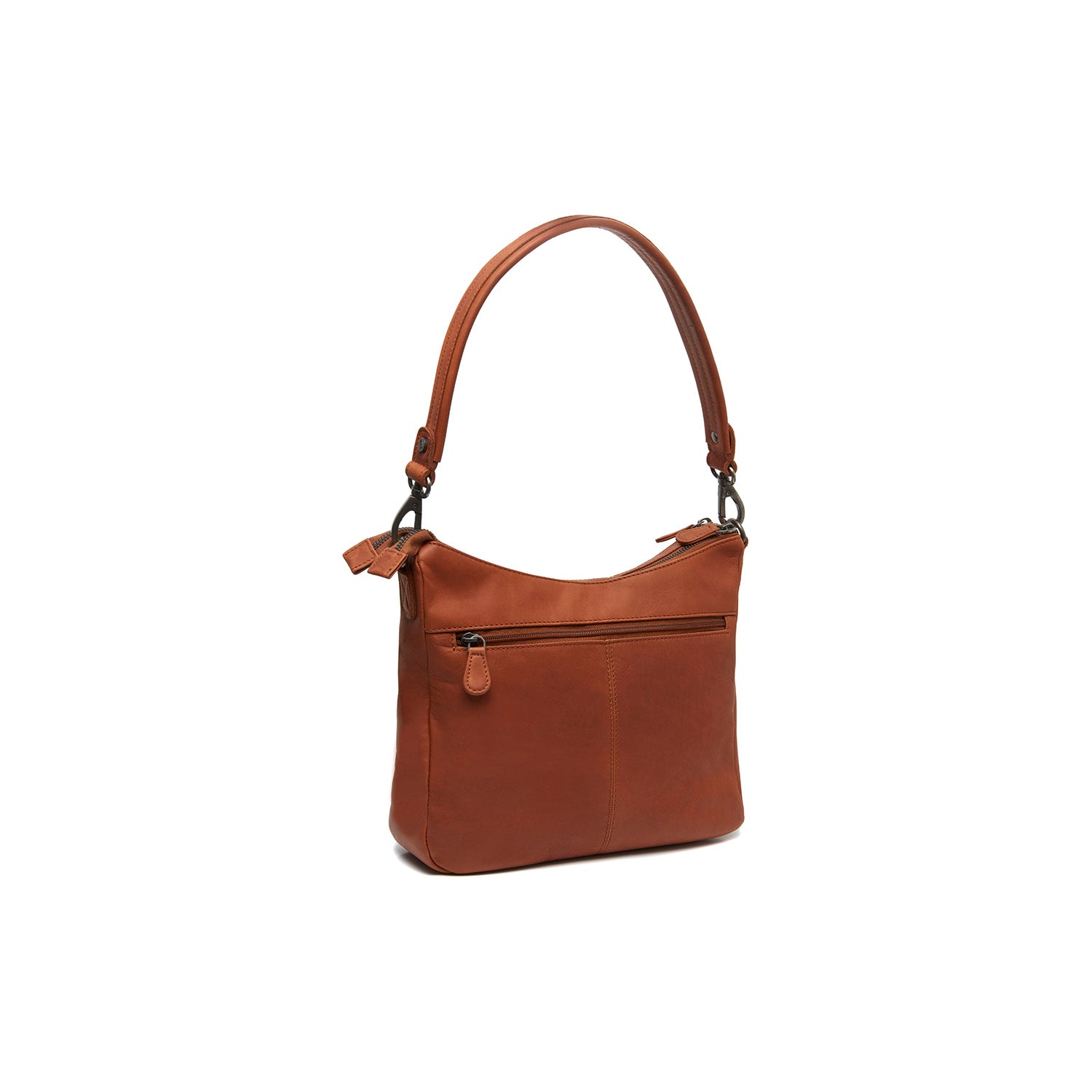 Leather Shoulder Bag Cognac Tivra