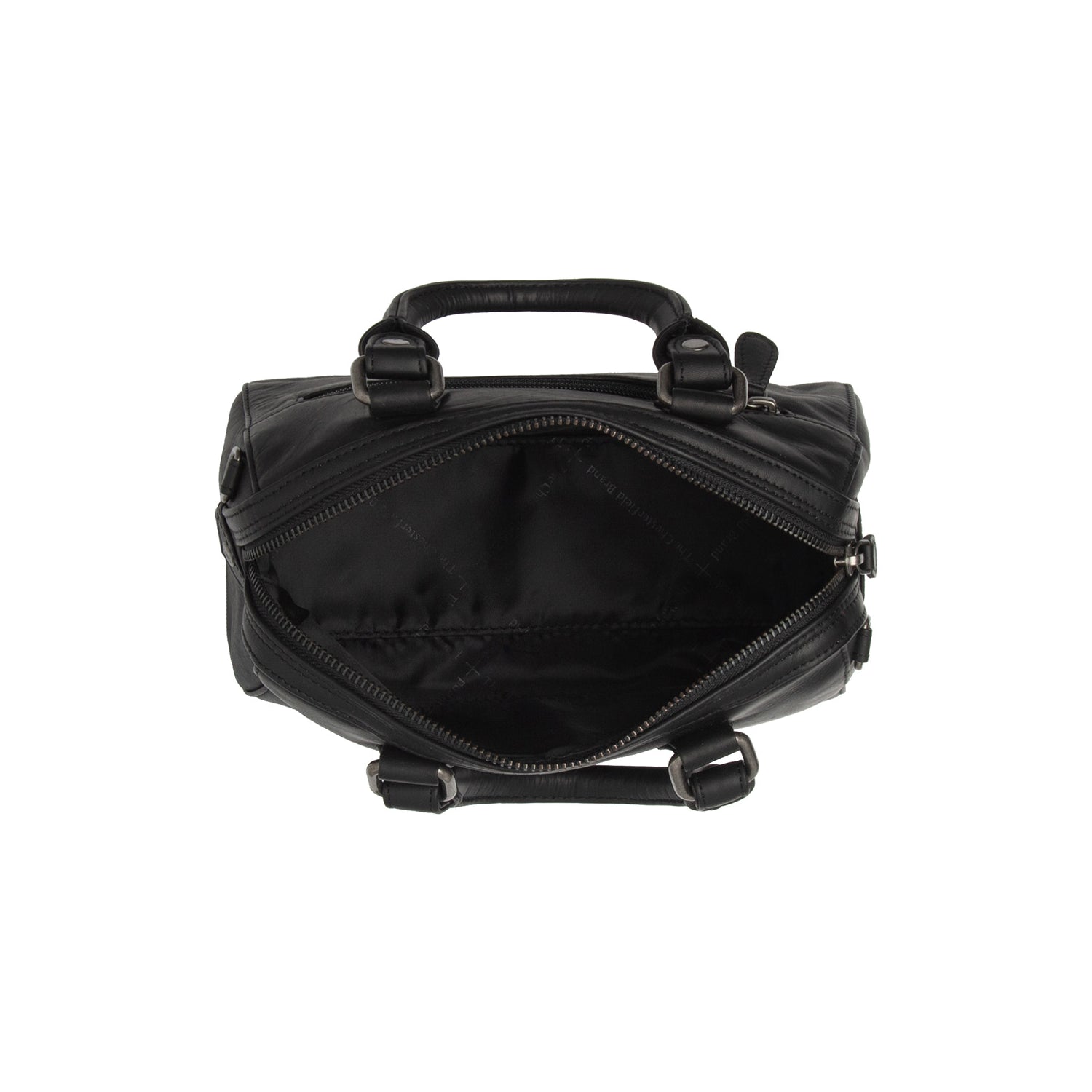 Leather Shoulder Bag Black Dalford