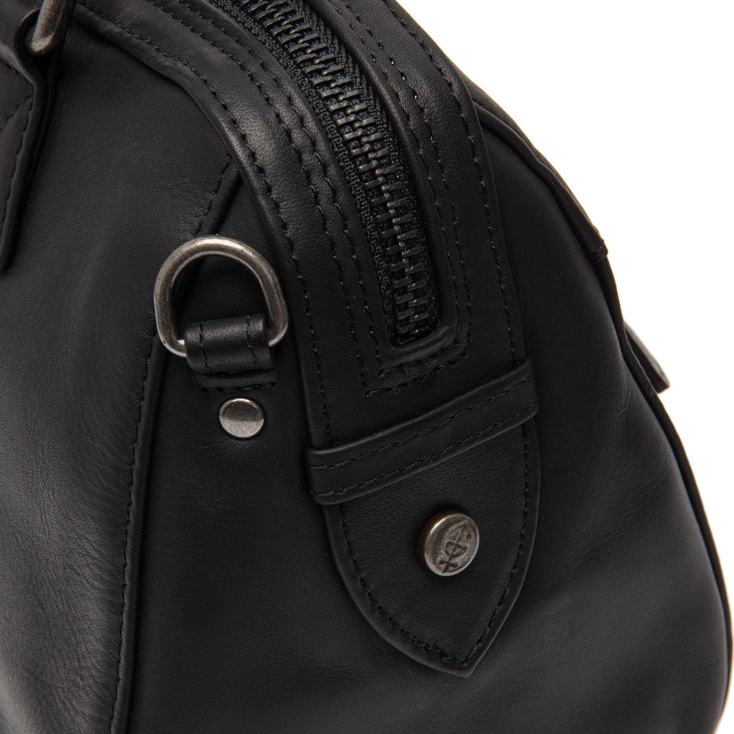 Leather Shoulder Bag Black Dalford