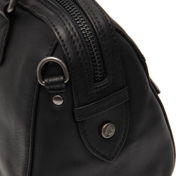 Leather Shoulder Bag Black Dalford