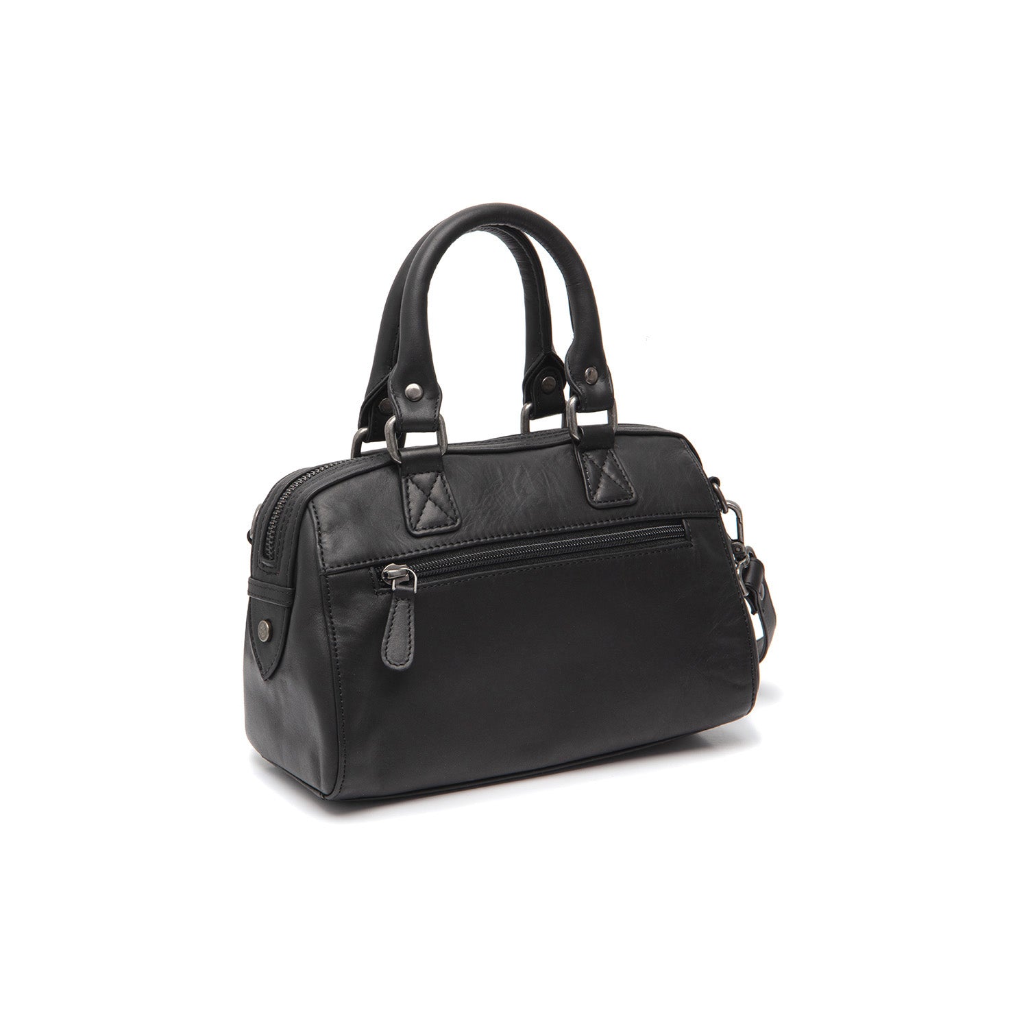 Leather Shoulder Bag Black Dalford