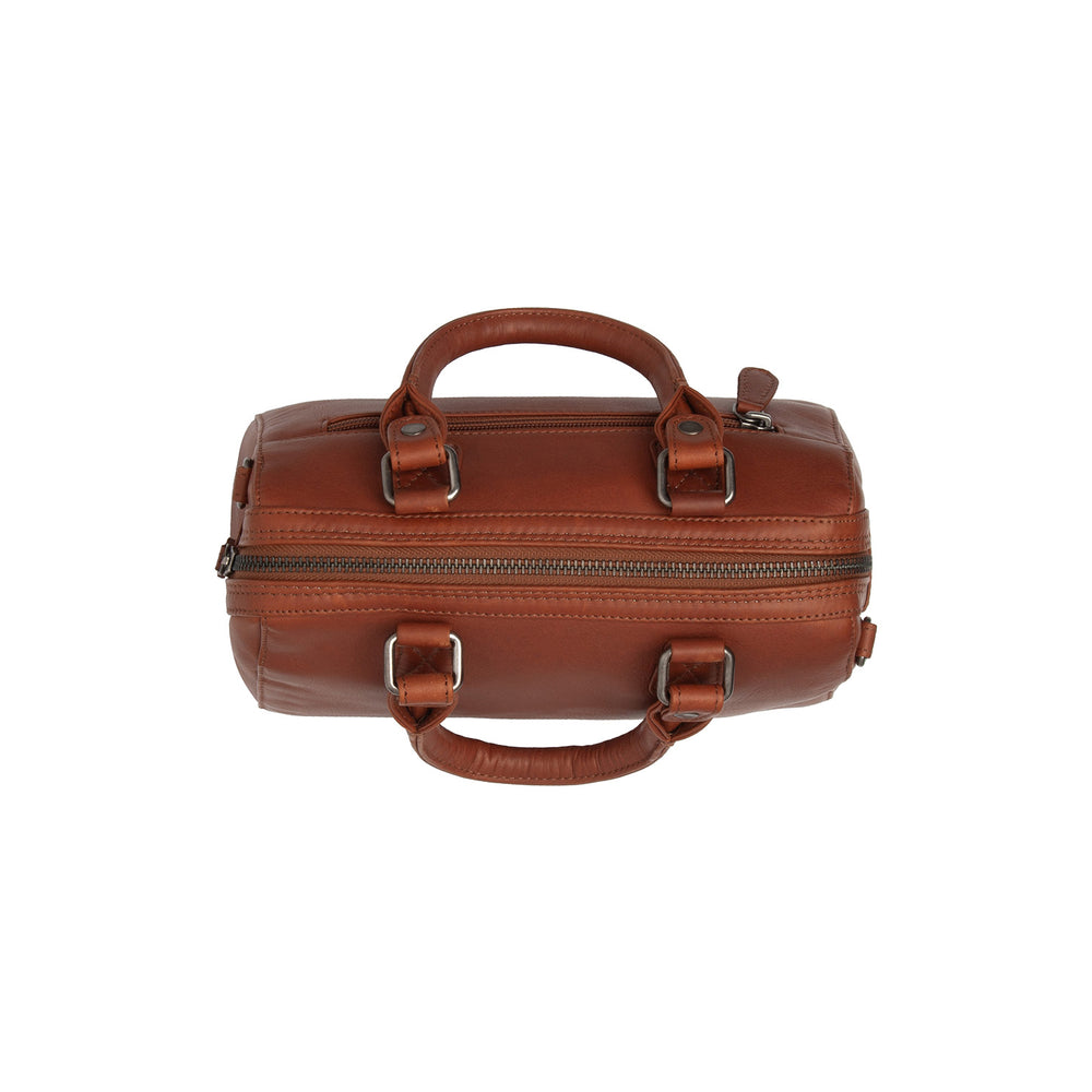 Leder Handtasche Cognac Dalford