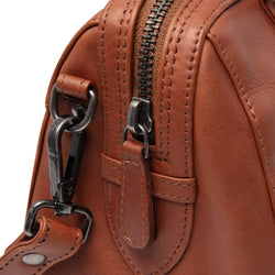 Leather Shoulder Bag Cognac Dalford