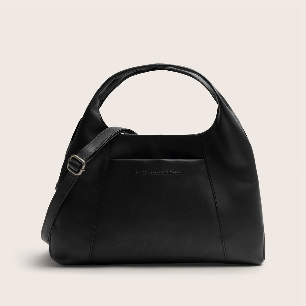 Leather Handbag Black Salina