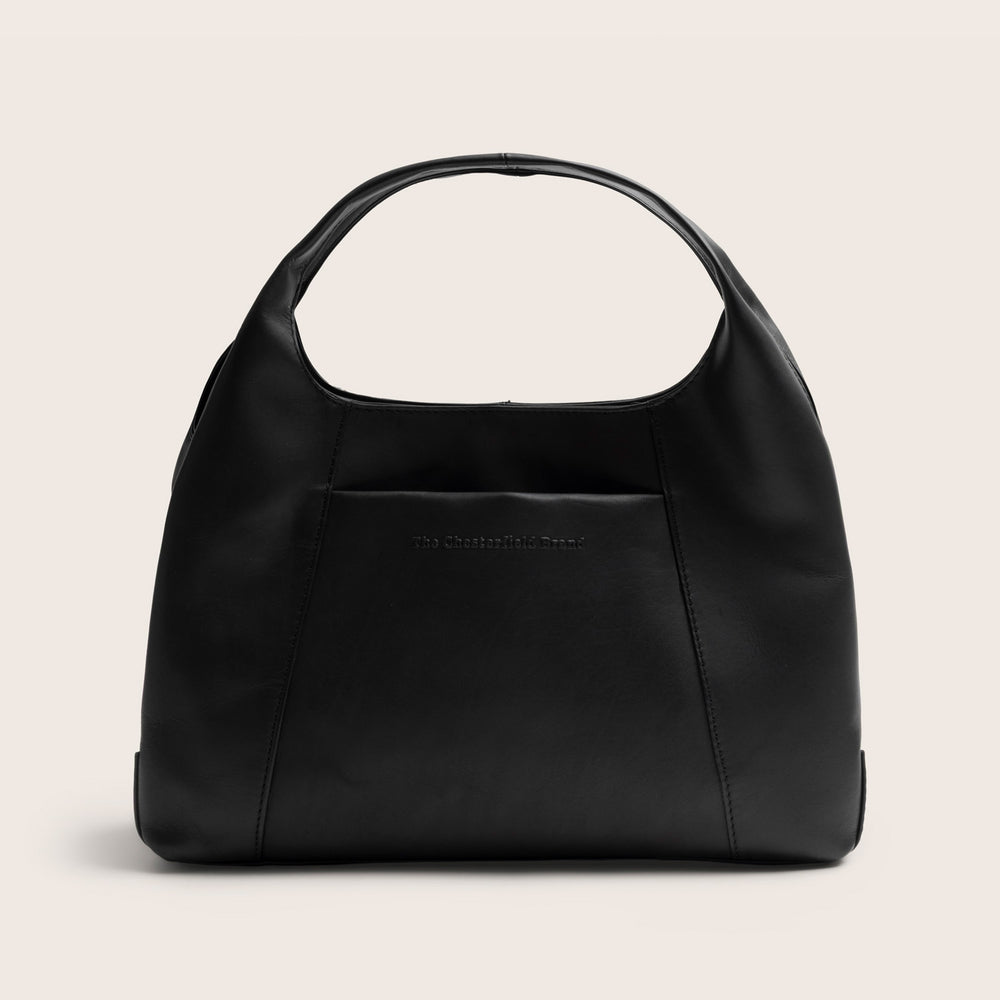 Leather Handbag Black Salina