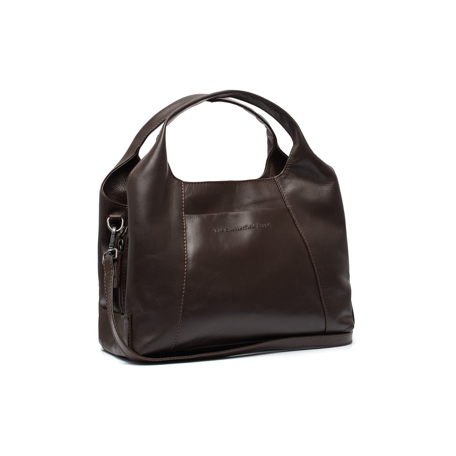 Leren Shoulder Bag Bruin Salina