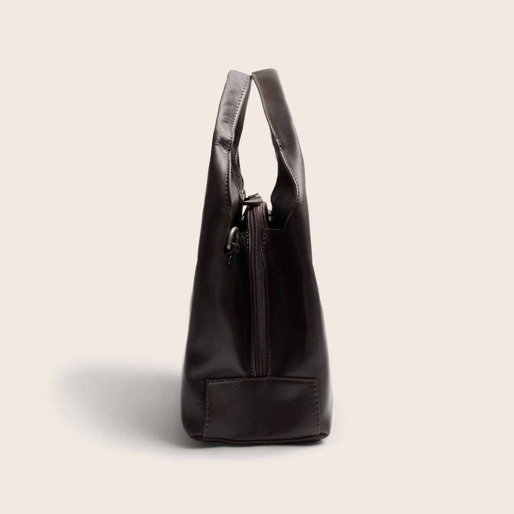 Leather Handbag Brown Salina