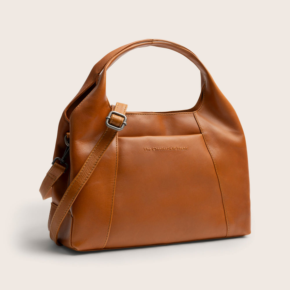 Leather Handbag Cognac Salina