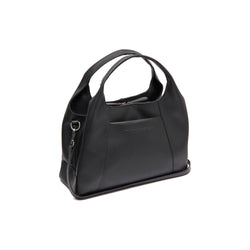 Leather Shoulder Bag Black Salina