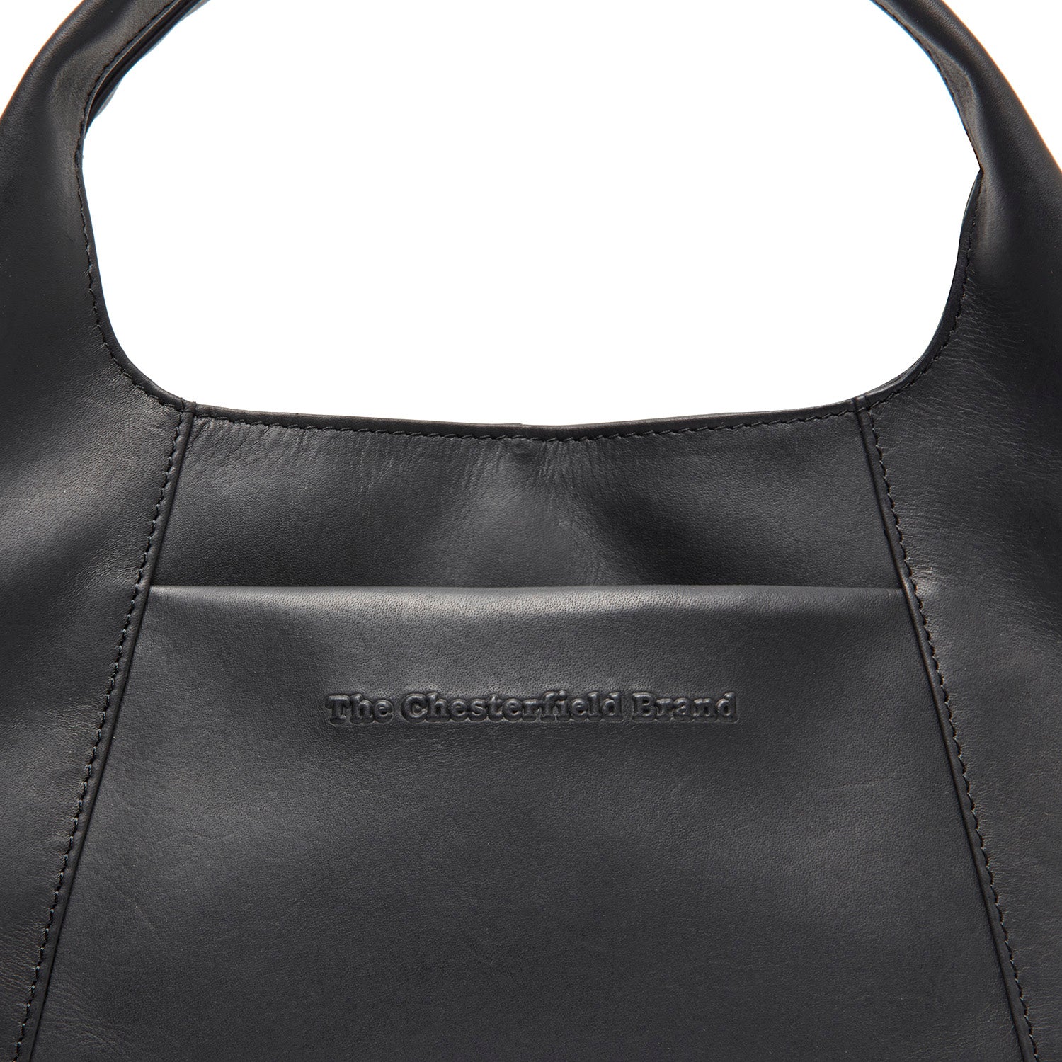 Leather Shoulder Bag Black Salina