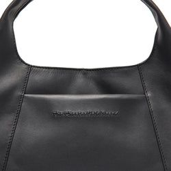 Leather Shoulder Bag Black Salina