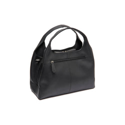 Leather Shoulder Bag Black Salina