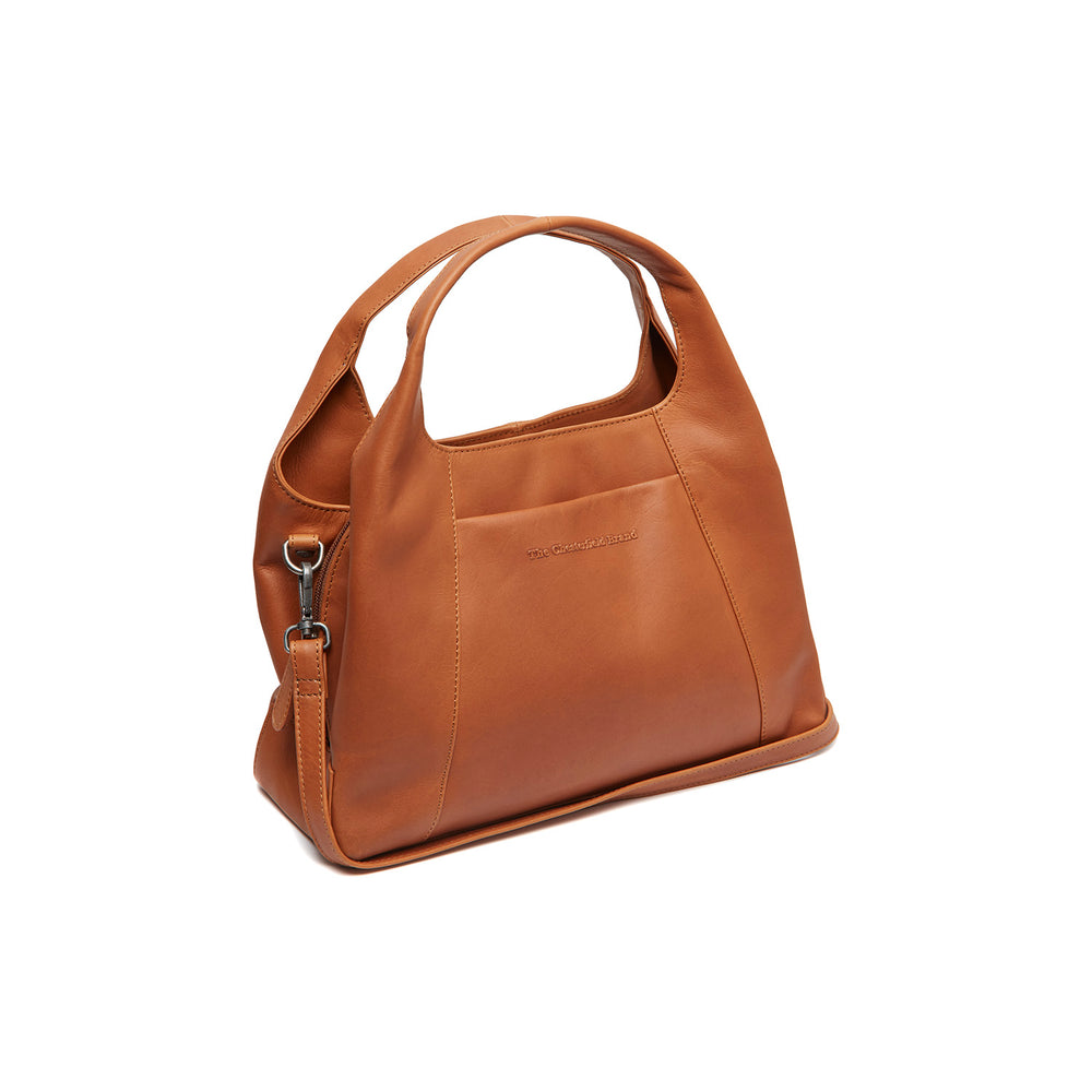 Leder Handtasche Cognac Salina