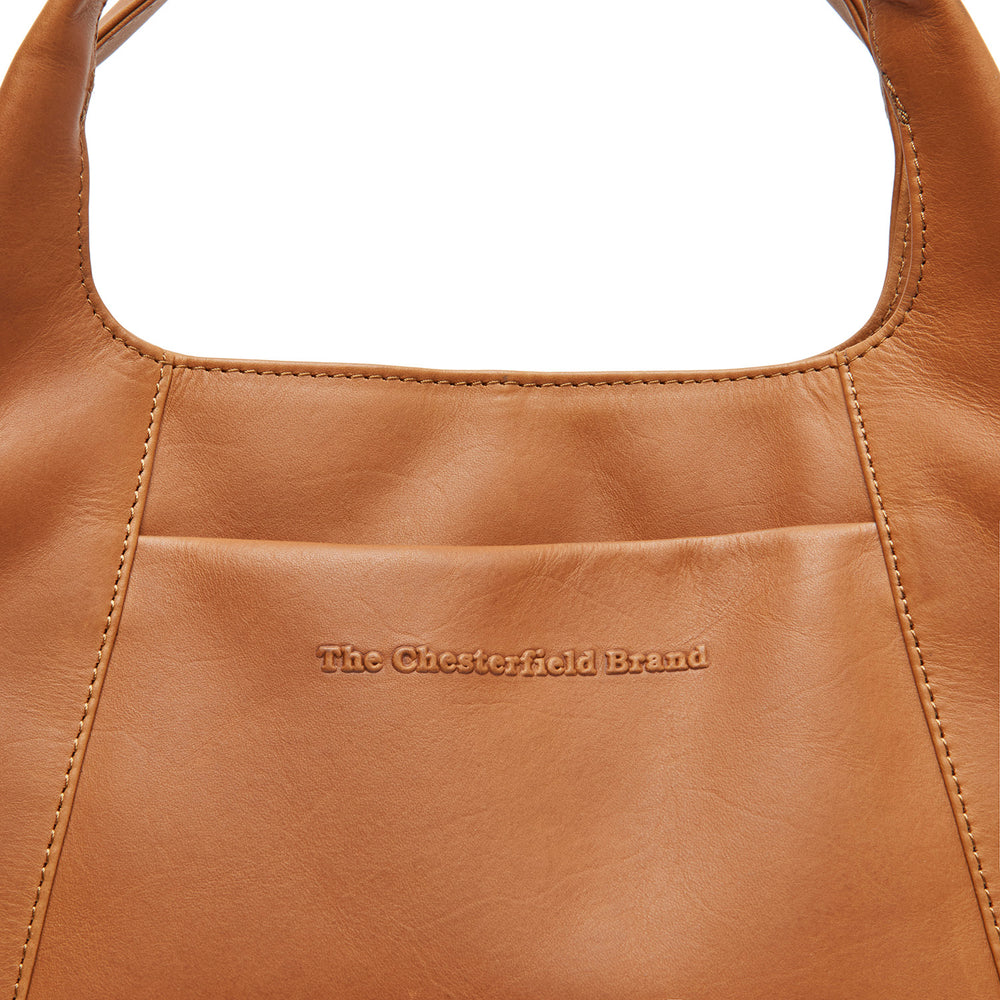 Leder Handtasche Cognac Salina