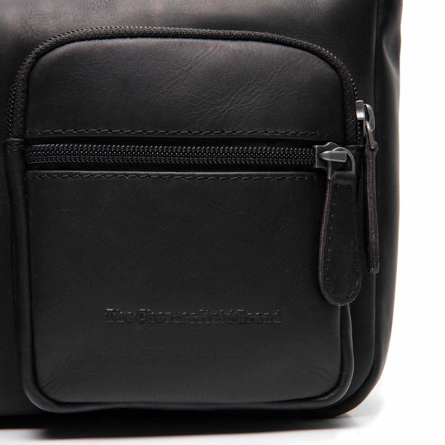 Leather Shoulder Bag Black Valenora