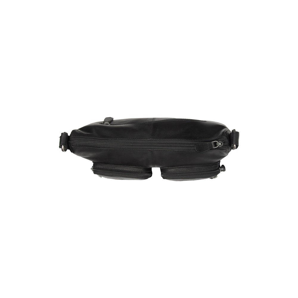 Leather Crossbody Bag Black Valenora