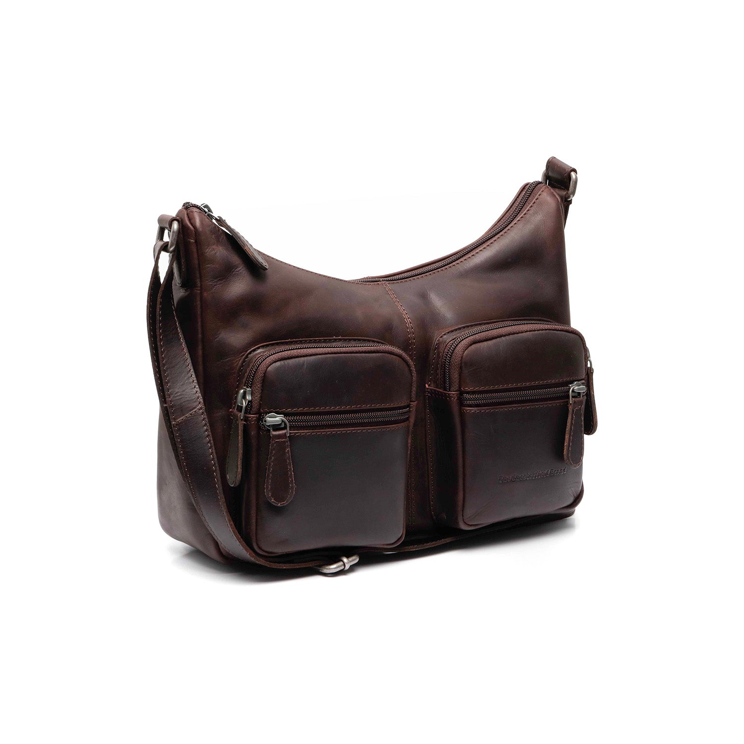 Leather Shoulder Bag Brown Valenora