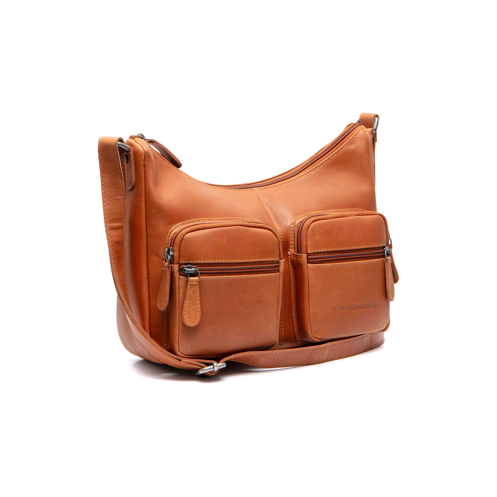 Leather Crossbody Bag Cognac Valenora