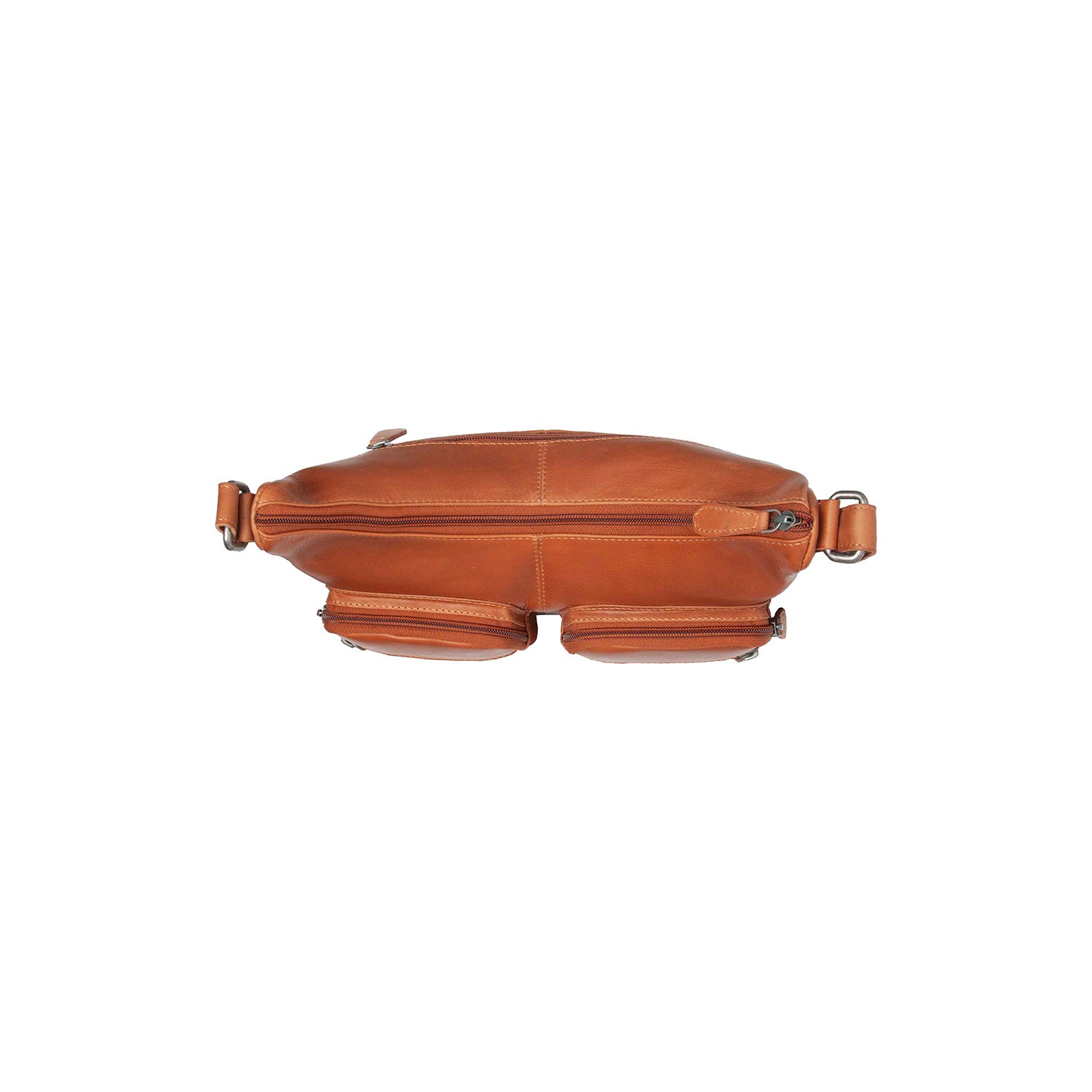 Leather Shoulder Bag Cognac Valenora