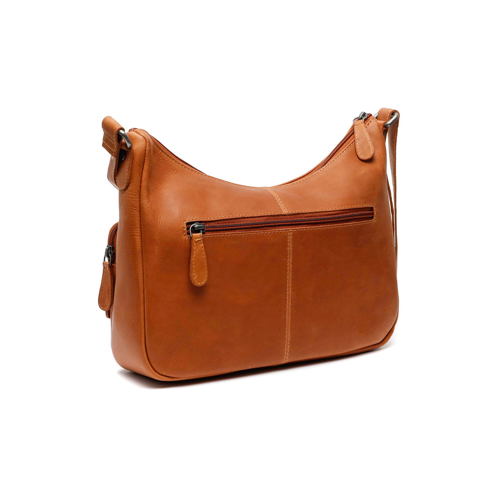 Leather Crossbody Bag Cognac Valenora