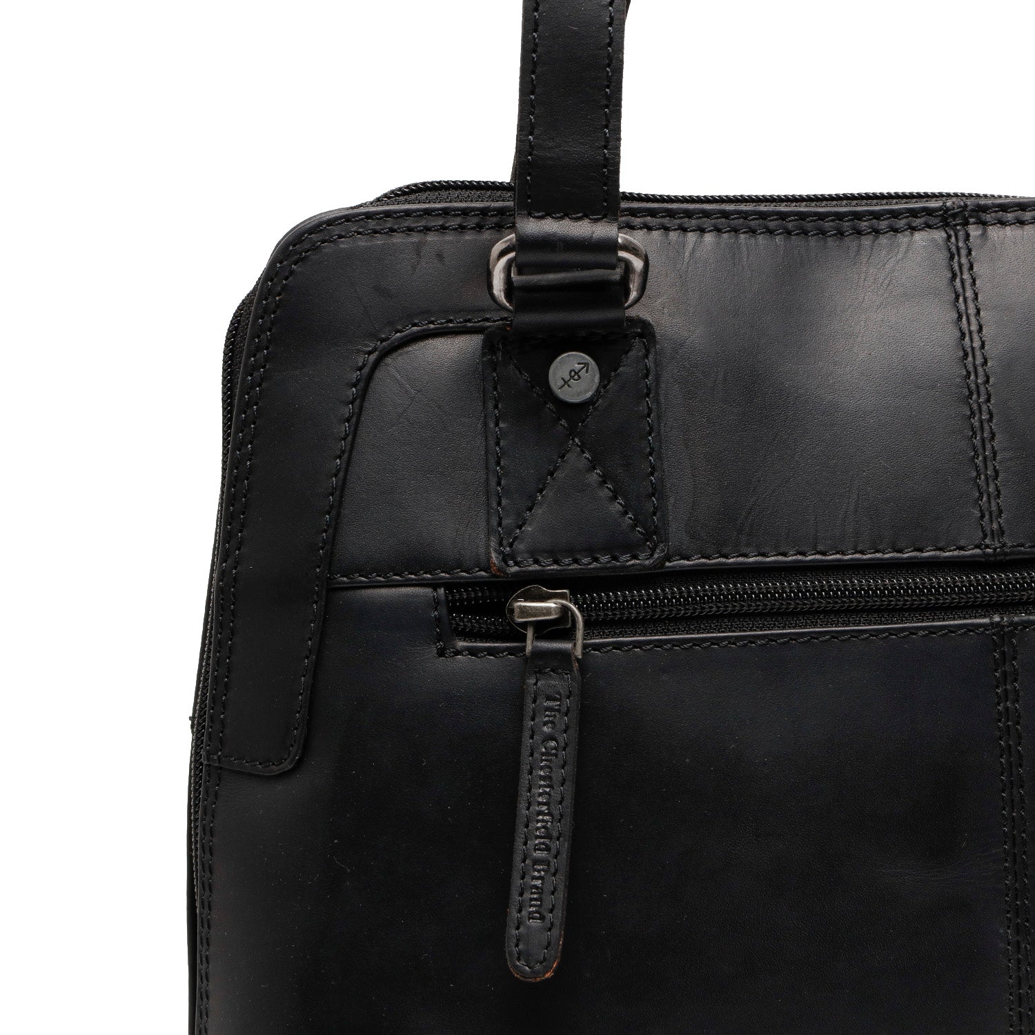 Leather Shoulder Bag Black Seron